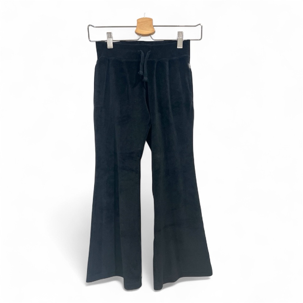 Abercrombie Kids Black Flared Velvet Pants